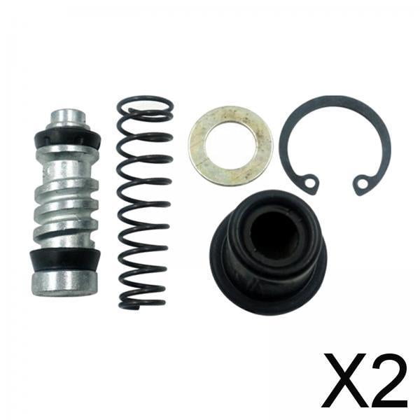 Reparación del émbolo del pistón,Reemplazo de la bomba de freno de embrague de motocicleta,Reemplazo del kit de reparación del émbolo del pistón de la motocicleta,Accesorio 2 piezas