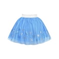 thumbnail image 4 of Girls Skirt Blue Snow Queen Costume Crown Wand Tutu Dancing 2-3 Years, 4 of 6