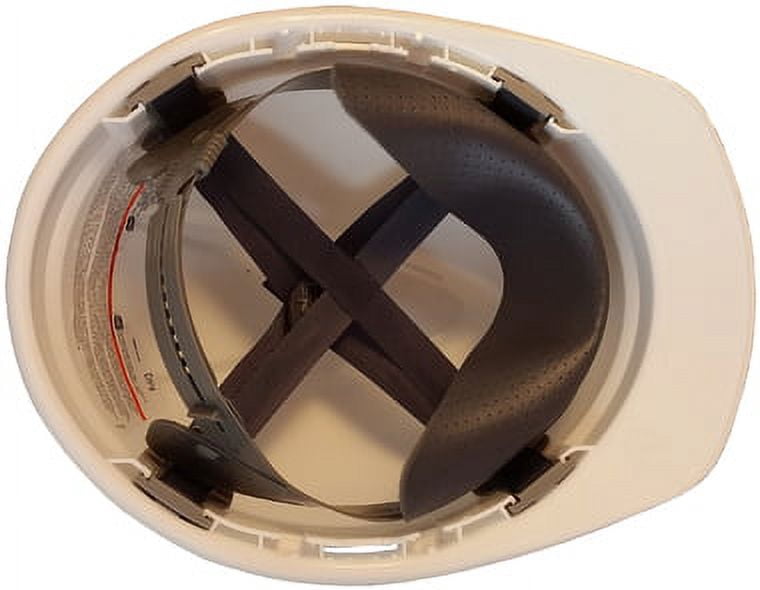 MSA Advance Vented Lightweight Hard hats with Staz On Suspensions, White Color