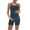 Blue, variant on Maternity Workout Romper Sleeveless Shorts Jumpsuit Sling Short Hip Lift Crotch Stretch Yoga Outfit Summer Outdoor Activewear Activities