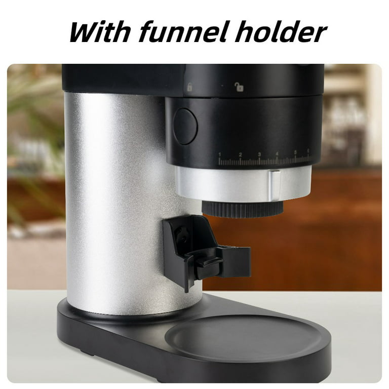 Burr Coffee Grinder, Mini Coffee Machine with Removable Stainless Steel Cup