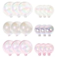 thumbnail image 1 of KAKOWELY 18 mini globos de burbujas de colores para decorar tartas., 1 of 5