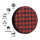 thumbnail image 4 of Fotbe Red Black Plaid Funda de Llanta de Repuesto con Estampado, Engrosada, Ajuste Universal para Jeep, Remolque, RV, SUV, Camión-14 inch, 4 of 6