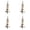 Khaki 4PCS, variant on Parrot Toy Cuttlefish Bone Corn Skin Wood Bird Supplies, 9.84 inch, Khaki 2PCS