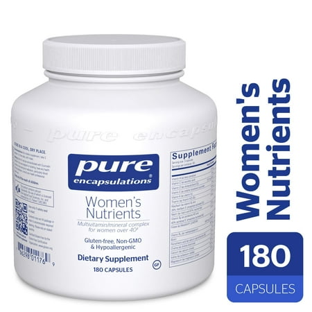 Pure Encapsulations - Women's Nutrients - Hypoallergenic Multivitamin/Mineral Complex for Women Over 40*- 180 Capsules 180 (Best Supplements For Women Over 40)