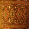 thumbnail image 1 of Ahgly Company Machine Washable Indoor Square Persian Yellow Traditional Area Rugs, 5' Square, 1 of 4