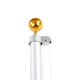 thumbnail image 5 of Gold Anodized Aluminum Inch Gold Anodized Aluminum Outdoor Flagpole Ball Topper Ornament Gold Anodized Aluminum, 5 of 5