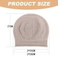 thumbnail image 2 of Gorro de punto holgado de cachemira para mujer en invierno Gorro de punto de lana suave y cálido para mujer, 2 of 7