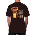 thumbnail image 1 of Camiseta de cuello redondo con diseño gráfico único y novedoso: camiseta de verano para hombre de manga corta con estampado digital de puño dorado y letras. Colores vibrantes, tejido transpirable y co, 1 of 4