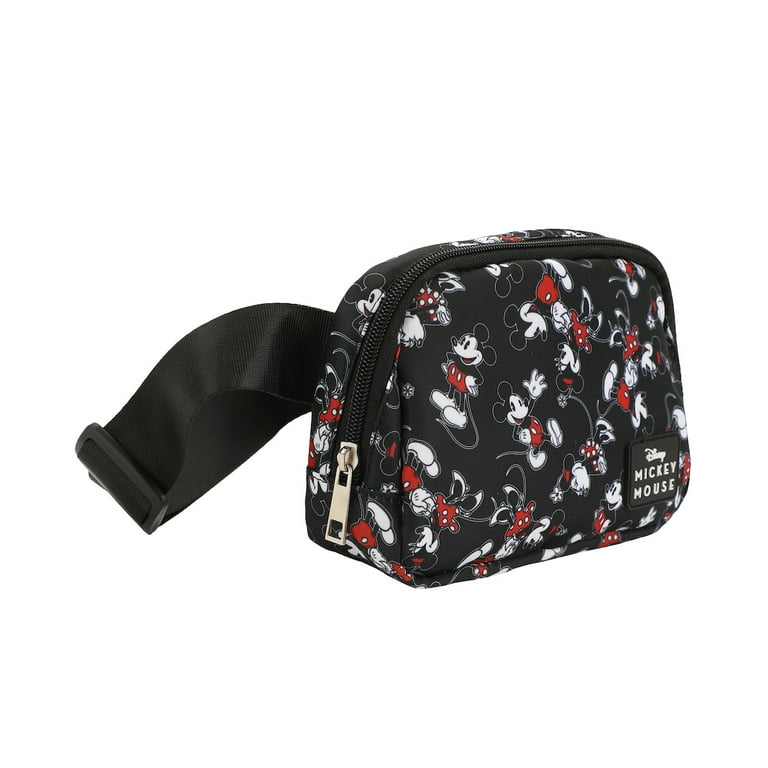 Disney Mickey Minnie All-Over Print 19 Cm Black Fanny Pack