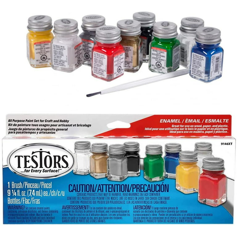 Testors 342300 Model Master 6 Color Paint Set, Train Colors