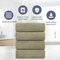 thumbnail image 2 of Beartech 3 Pack Microfiber Bath Towel Set Soft & Quickly Dry Bathroom Towel,Super absorbent Plush Bath Sheet Towel Oversized Towels Hotel Shower Towel-Camel, 2 of 10