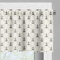 thumbnail image 3 of Ambesonne Anchor Valance Pack of 2, Abstract Retro Sailing, 42"X12", Off White Black, 3 of 5