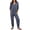 F-397Blue, variant on Womens Casual Loose Jumpsuits Long Sleeve V Neck Oversized Rompers Pajamas Onesie Jumper,Black,L