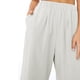 thumbnail image 3 of Pantalones de pierna ancha para mujer, elásticos, de cintura alta, holgados, de Color puro, informales, con bolsillos, para primavera y verano, 3 of 6