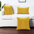 thumbnail image 5 of Tzou Soft Throw Pillow Covers Velvet Wave Textured Cushion Case for Home Office Decor Couch Sofa, Set of 2, 5 of 8