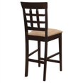 thumbnail image 4 of Coaster Gabriel Wood Counter Height Stools Cappuccino and Beige, 4 of 11