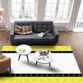 thumbnail image 4 of Area Rug 5'x7' Vellow Honeycomb Stripes Polka Dot Patterr Washable Area Rugs Non Shedding Floor Carpet Rubber Backing Non-Slip Indoor Mats for Living Room Bedroom Kitchen, 4 of 8