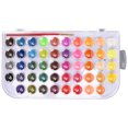 thumbnail image 2 of Washable Watercolor Paint Palette Set, Watercolor Paint Set Dissolve Quickly Easy To Blend Colors Easy Storage Portable  For Kids Adults Beginners 48 Colors 0048, 2 of 8