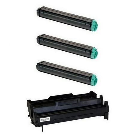 PrinterDash Compatible Replacement for Okidata B4100/B4200/B4300/B4350 Series Drum/Toner Value Combo Pack (1-Drum Unit/3-Toners) (TYPE 9) (42102802_1PK/01103402_3PKVB) price history on PriceWatchPro