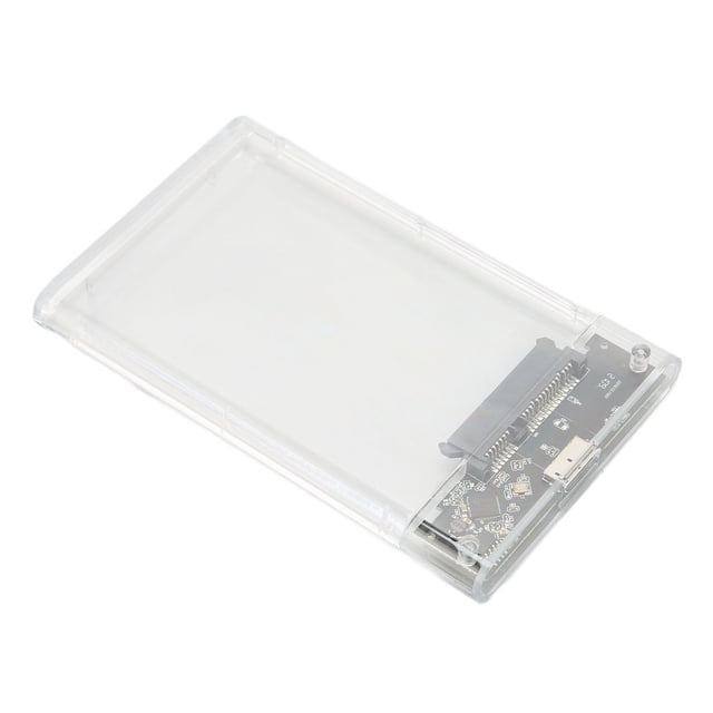 Caja HHD, USB3.0 Plug And Play Transmisión De Alta Velocidad Caja HDD Transparente De 2,5 Pulgadas Para Computadora Portátil