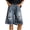 Black, variant on Shorts Jeans for Men With Pockets Summer Casual Sports Waist Solid Color Jeans Shorts