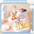 thumbnail image 3 of RUINIXCW 7 Inch Goose Outfits 4Sets Desk Duck Outfit Mini Porch Goose Outfit  for Desk Goose Figurine Spring Summer Desk Goose Clothes and Hat Set (No Goose), 3 of 7