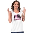 thumbnail image 4 of Pink Strength Breast Cancer Awareness Tank Top Tee Shirt Women Brisco Brands S, 4 of 6