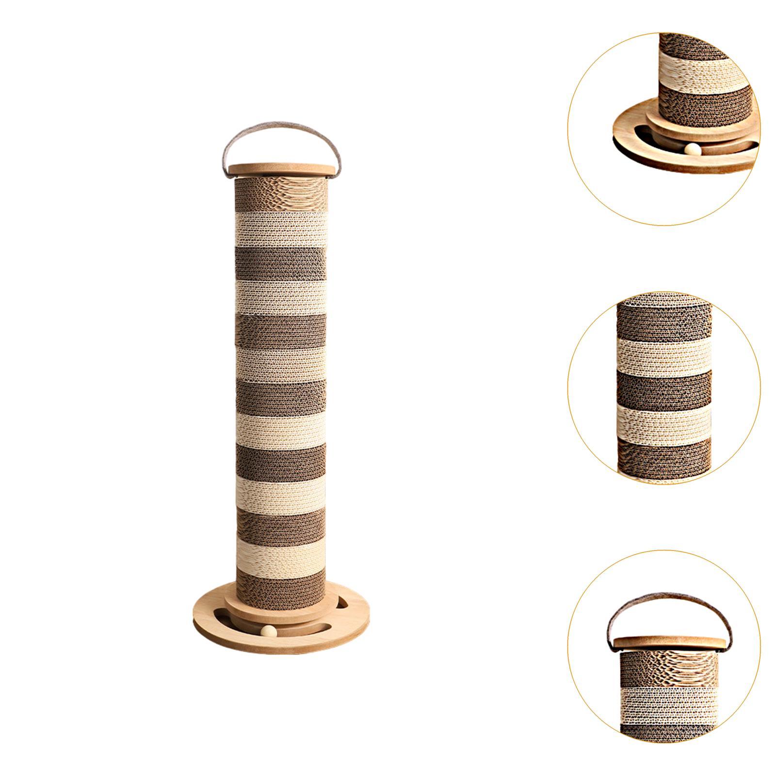 Bvdfgk Cat Scratching Posts Cat Scratch Pillar Vertical Scratcher Cat Supplies Toy with L