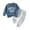 Blue, variant on Ulanda Aunties Little Man Baby Boy Outfit 2Pcs Fall Winter Long Sleeve Tops and Pants Set Toddler Boys 2Pcs Infant Fall Winter Clothes (Khaki, 2-3 Years)