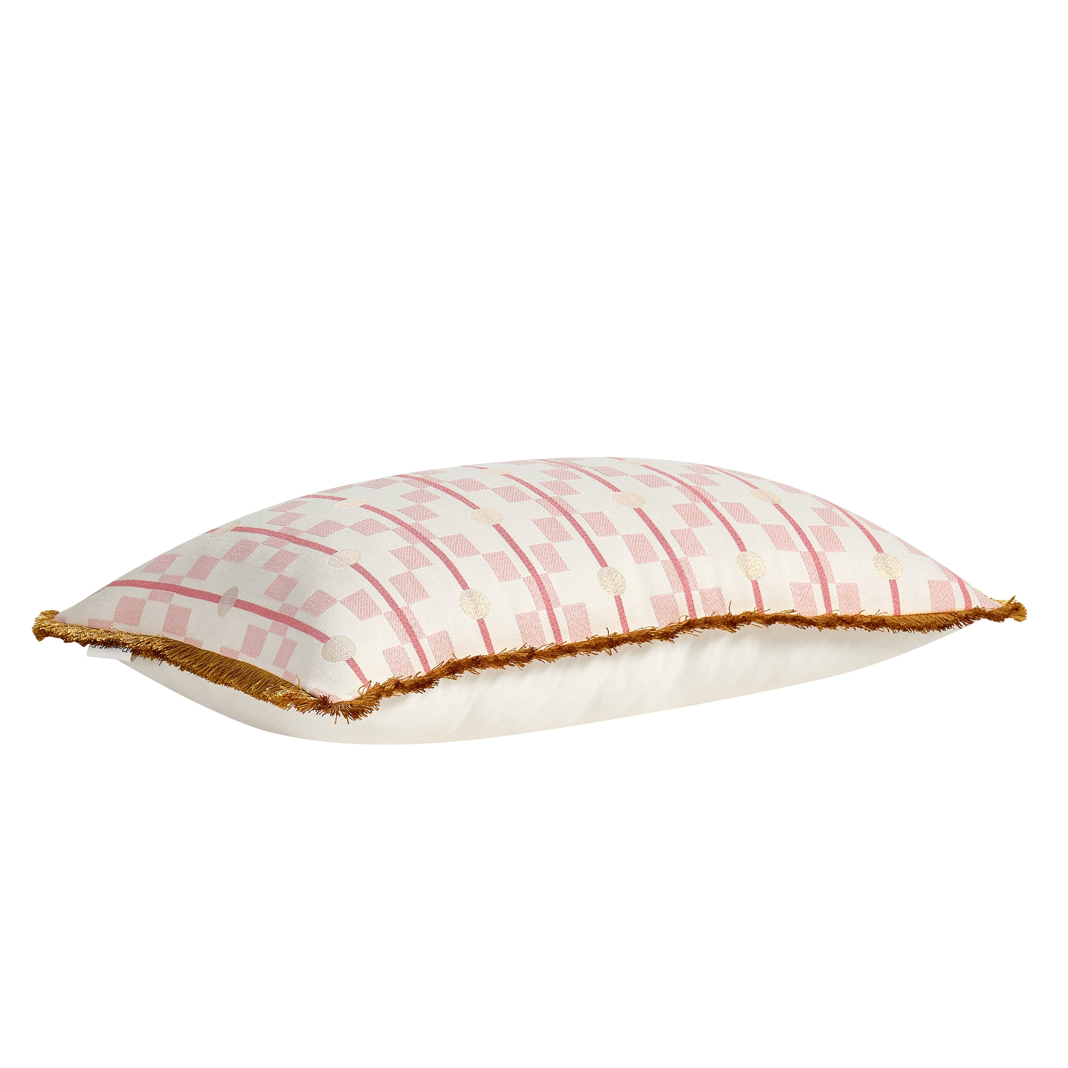 Beautiful 14" x 24" Pink Diamond Geo Decorative Pillow by Drew Barrymore