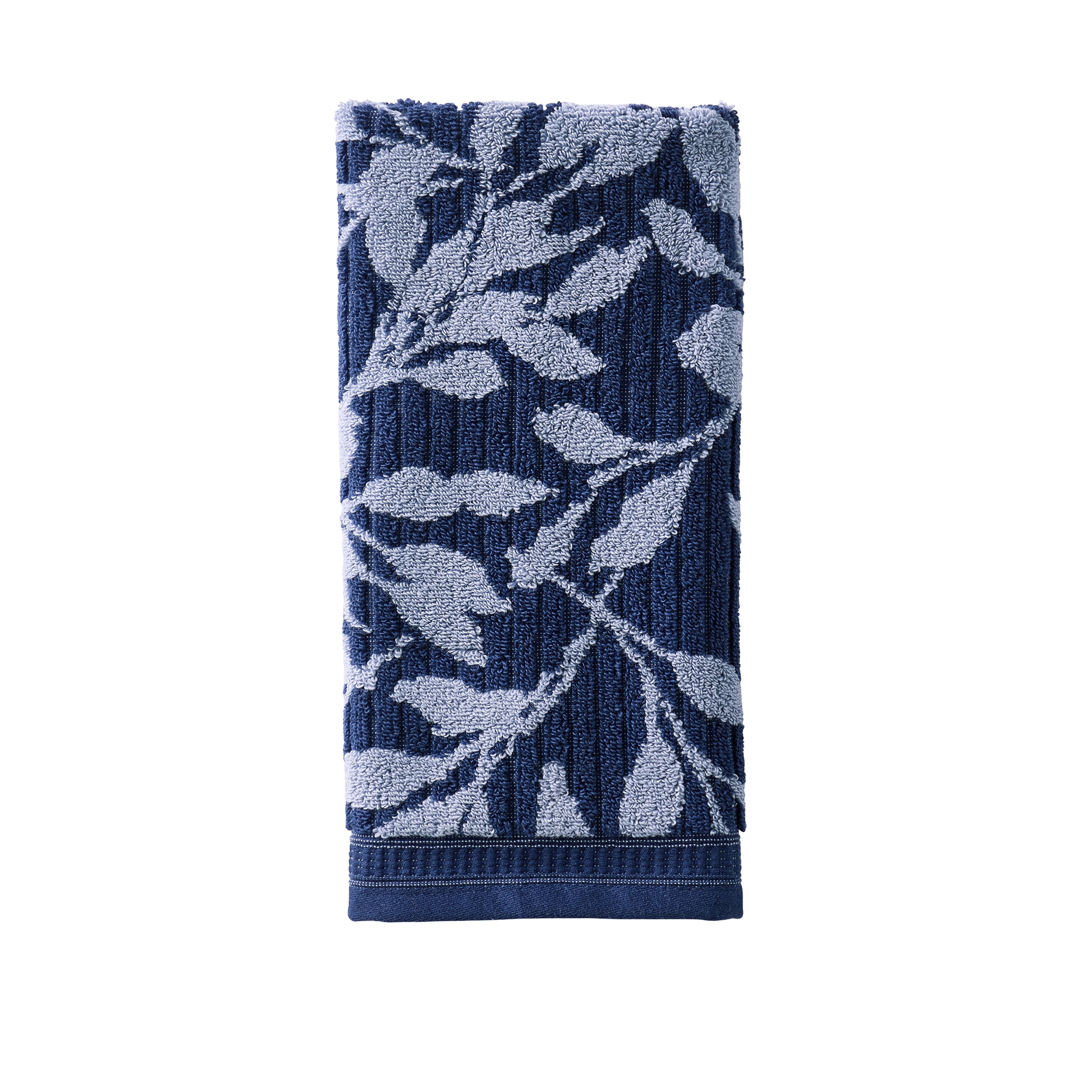 Better Homes & Gardens Signature Soft Floral 6 Piece Towel Set,Blue Admiral/Blue Silver