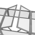 thumbnail image 6 of PawHut Large Wooden Rabbit Hutch Small Animal Habitat Enclosure, Gray, 6 of 9
