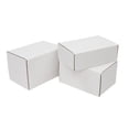thumbnail image 2 of Tcbosik 6x4x3 inch Shipping Boxes Set of 50, Corrugated Paper Boxes for Packaging, Mailing Gifts, Small Business, White, 2 of 9