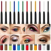 Emirde 12 Color Automatic Retractable Waterproof Eye Shadow Pen Eyeliner Set
