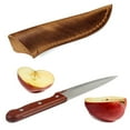 thumbnail image 2 of MANNYA Kitchen Knife Sheath Cowhides Leather Straight Knife Case Portable Fruit Knife, 2 of 7