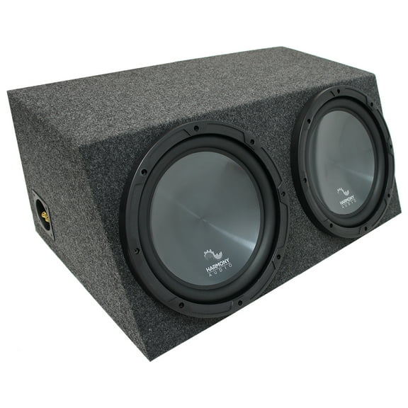 Universal Car Stereo Hatchback Sealed Dual 12" Harmony R124 Sub Box Enclosure