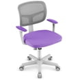 thumbnail image 1 of Costway Auto Lock Kids Mesh Chair with Armrests Height Adjustable 360-Degree Swive Purple, 1 of 9