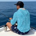 thumbnail image 5 of Bulopur Camo Print Men’s Lightweight Sun Protection Shirt, UPF 50+ Hooded Fishing Rash Guard with Breathable Face Mask for Summer Outdoor Use, 5 of 8