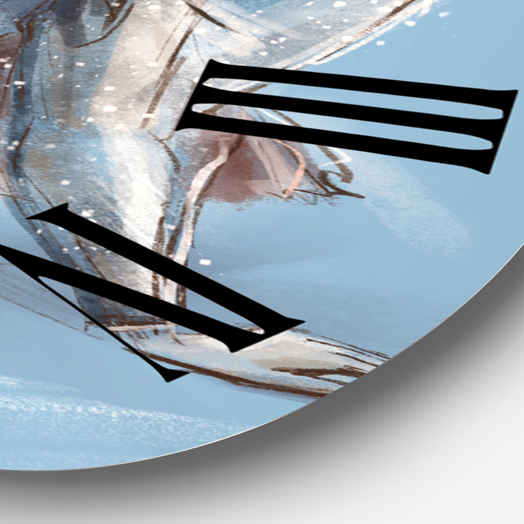 Designart 1 in Quartz Traditional Wall Clock