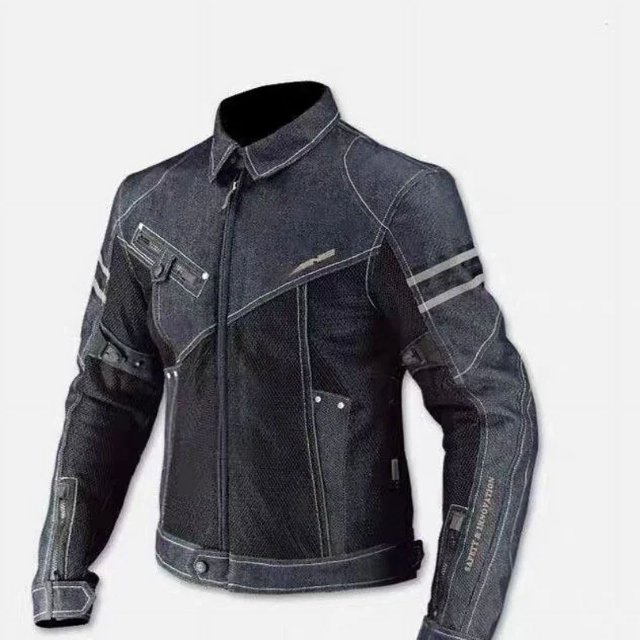 KOMINE JK006-Chaqueta de malla vaquera transpirable para Primavera, ropa de alto rendimiento resistente a caídas para montar en motocicleta