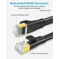 thumbnail image 3 of Cable Ethernet DDMALL CAT8 plano blindado de 3 m, 40 Gbps, 3 of 9