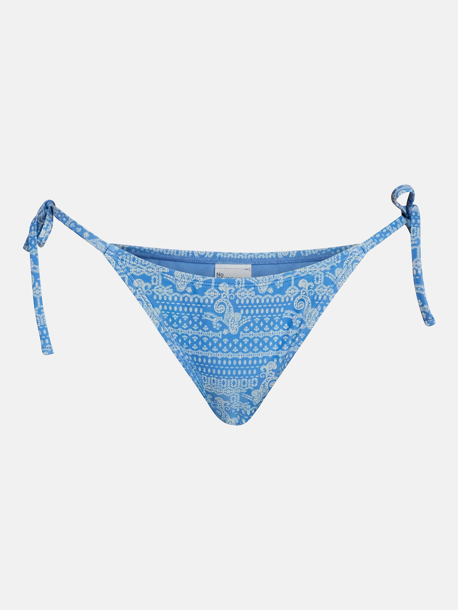 No Boundaries Paisley String Bikini Bottoms, Women's XXS-XXL