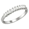 thumbnail image 2 of Princess prong set Diamond Wedding Ring Band in White Gold, 2 of 2