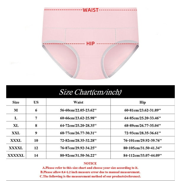 Women's underpants in bikini cut made of cotton, 4-pack M