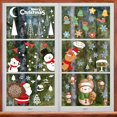 thumbnail image 3 of Pegatinas de Feliz Navidad para el hogar, decoración de ventana, copo de nieve, Papá Noel, alce, muñeco de nieve, pegatina de pared, decoración de escaparate, 2024, 3 of 4