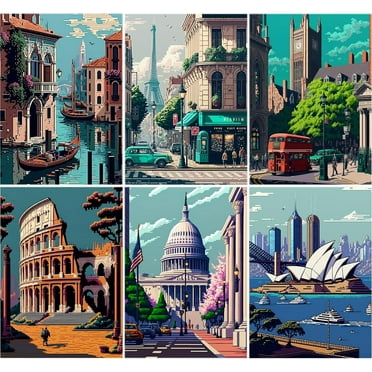 JYLMOOD Paint by Numbers for Adults Kits, DIY Easy Painting by Numbers for Gift Home Wall Decoration 16x20in???without Frame)