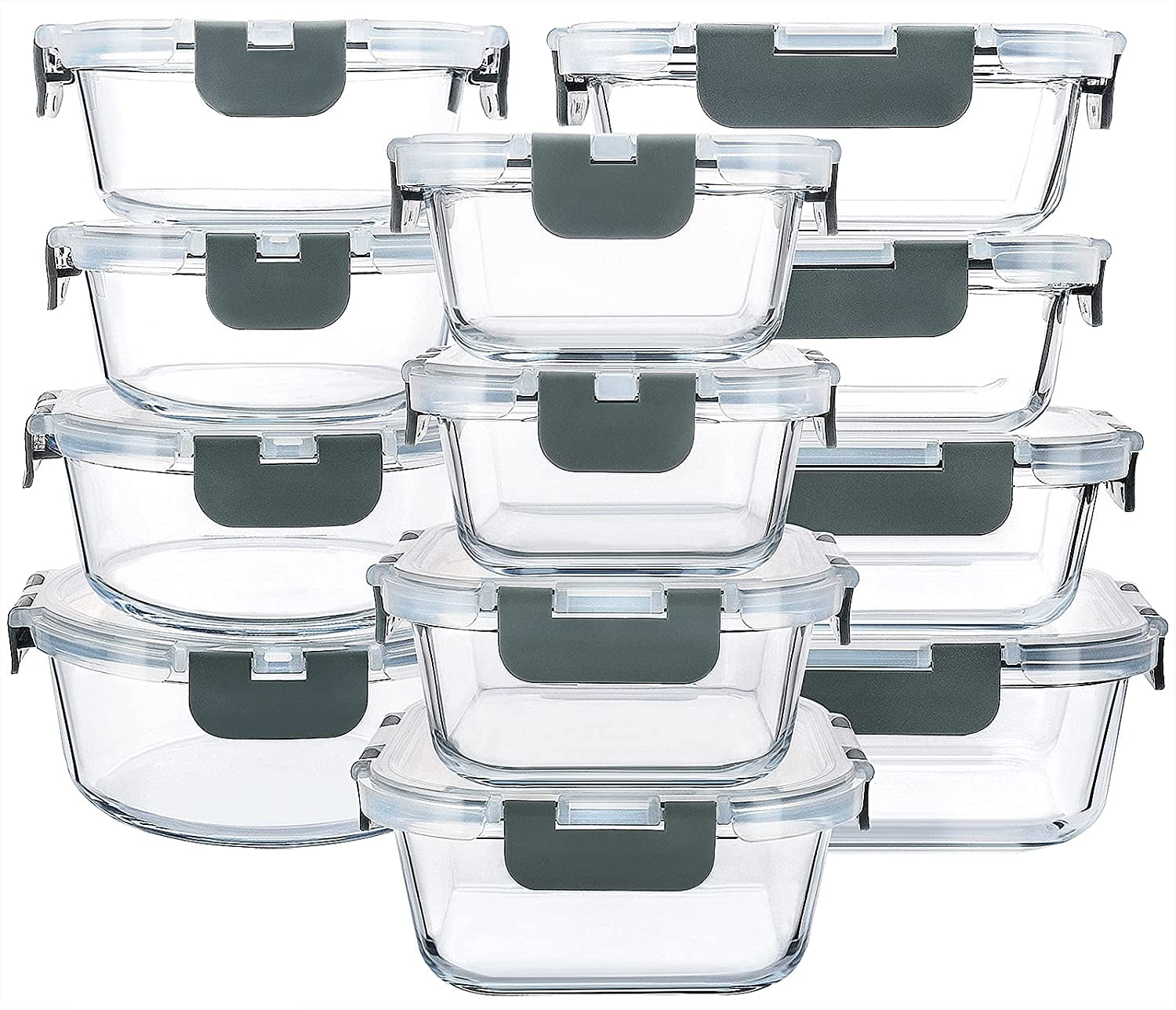 Pyrex® Simply Store, Meal Prep Containers, Blue, 10 Piece set 