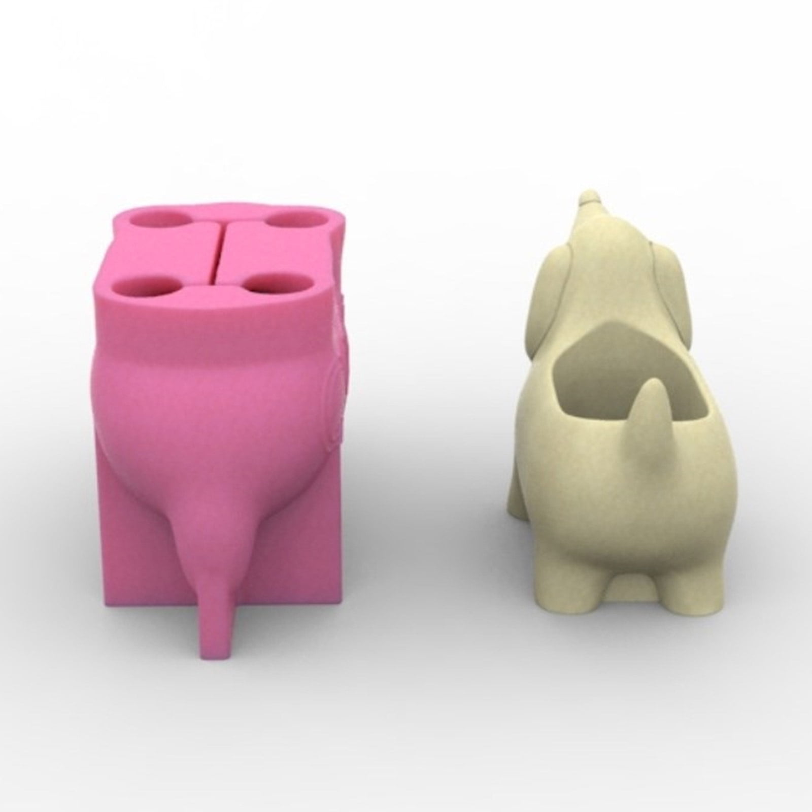 Planter Moulds Vase Molds Dachshund Dog Shape Flowerpot Molds Epoxy Resin Mold Pen Storage Holder Molds