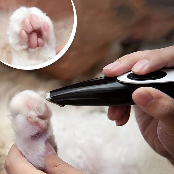 ACDANC Professional Dog Grooming Clippers, Electric Cordless Pet Hair Trimmer, USB Rechargeable Electric Pet Clippers for Small Dogs Cats Around Face, Paws, Eyes, Ears, Rump